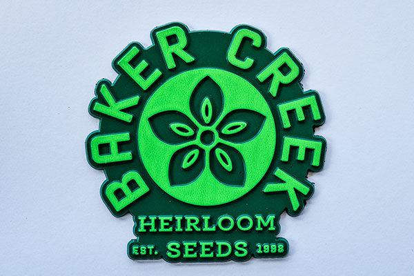 Baker Creek Logo Magnet, Lime Green