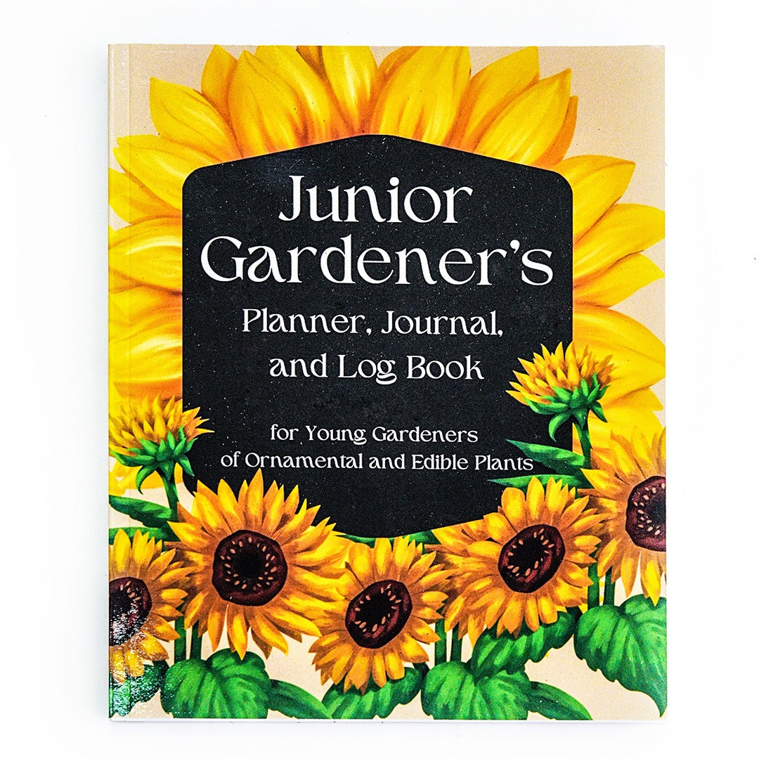Junior Garden Planner, Journal, and Log Book on a white background.