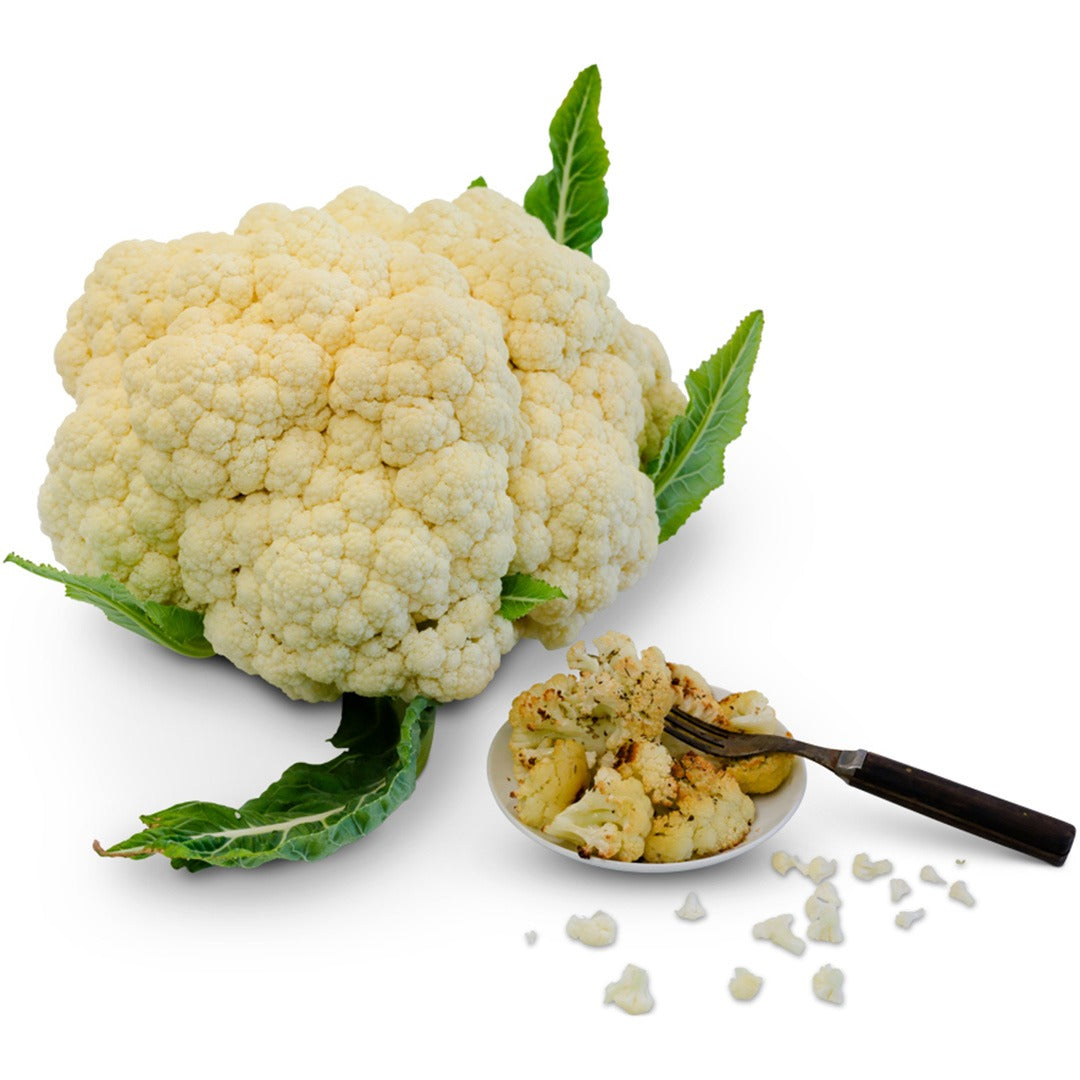 Amazing Cauliflower on white background.