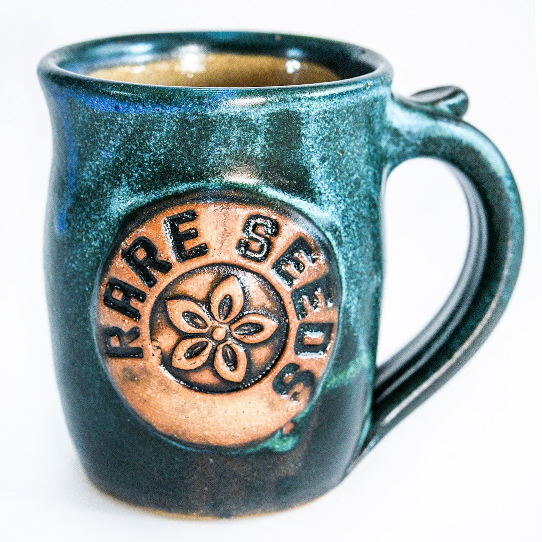 Pottery, Handmade Stoneware Mug Green/Blue