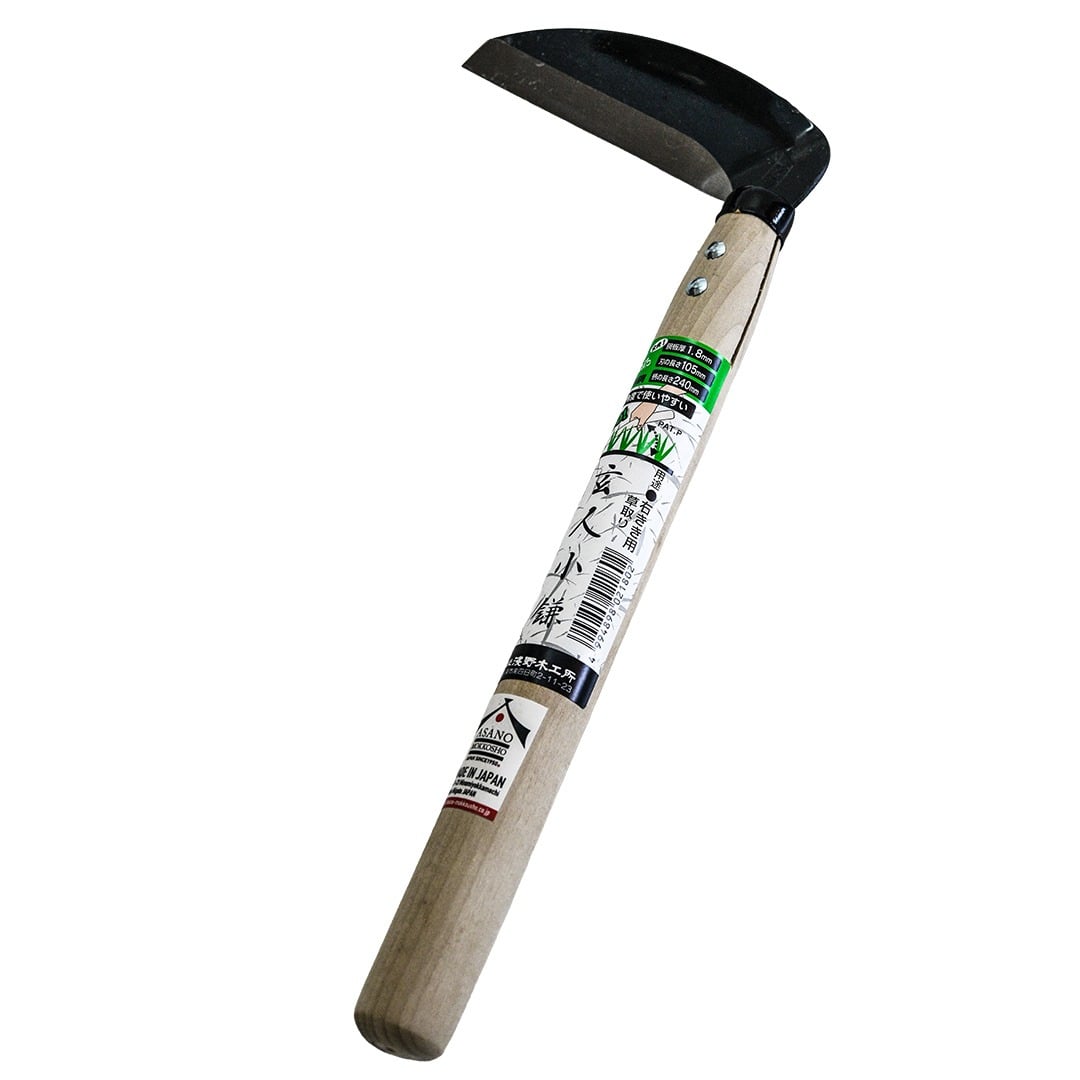 Professional sickle right handed from Japan on a white background