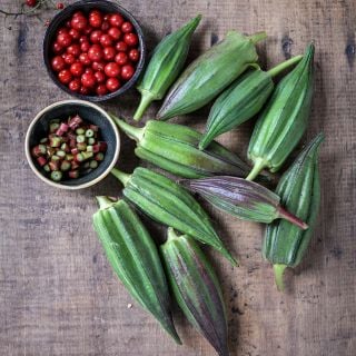Nkruma Tenten Okra pods.