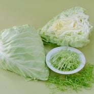 Early Jersey Wakefield Cabbage halved and shredded 