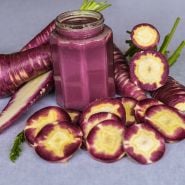 Gniff Carrots with slices and juice.