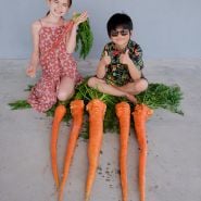 Cyan and Malia with Manpukuji Carrots