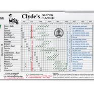 Close-up of Clyde's Garden Planner on a white background.