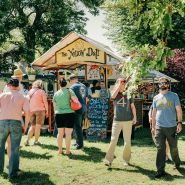 A food vendor at the Baker Creek Spring Planting Festival.