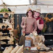 The Wood Witches vendor at the Baker Creek Fall Harvest Festival.