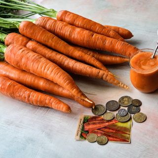 St. Valery Carrots with coins and juice.