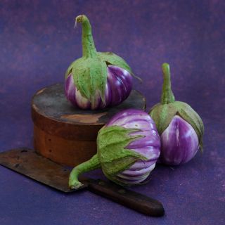 Rosa Bianca Eggplants.