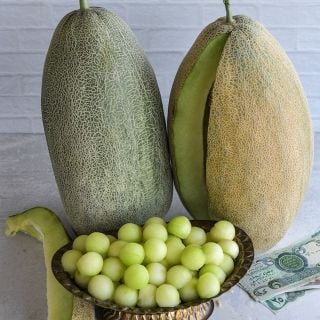 Bateekh Samara Melons with melon balls.