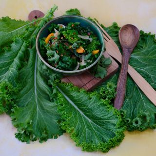 Green Wave Mustard salad.