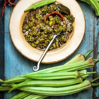 Louisiana 16 Inch Long Okra pod