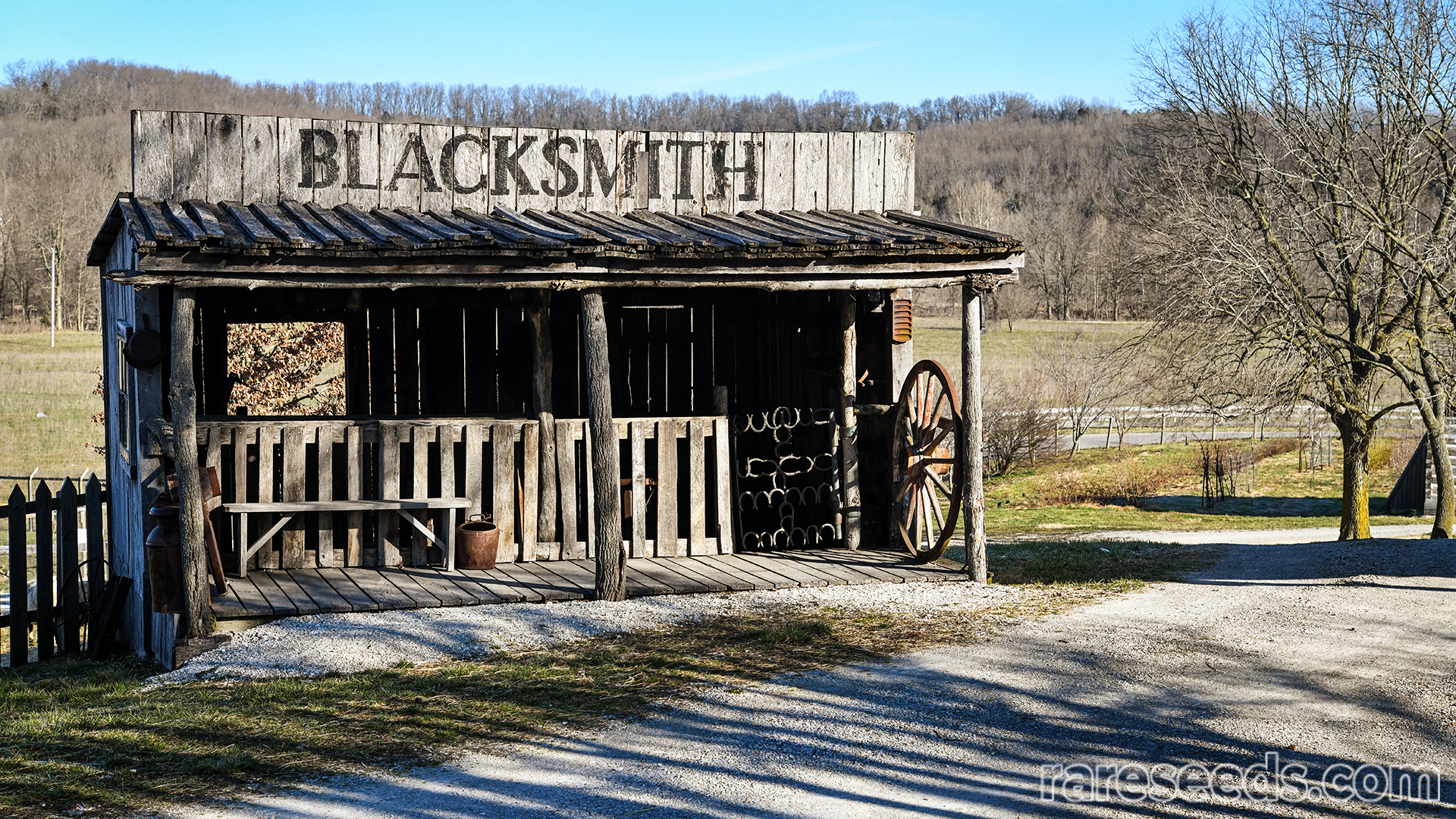 Scenic Bakersville blacksmith shop