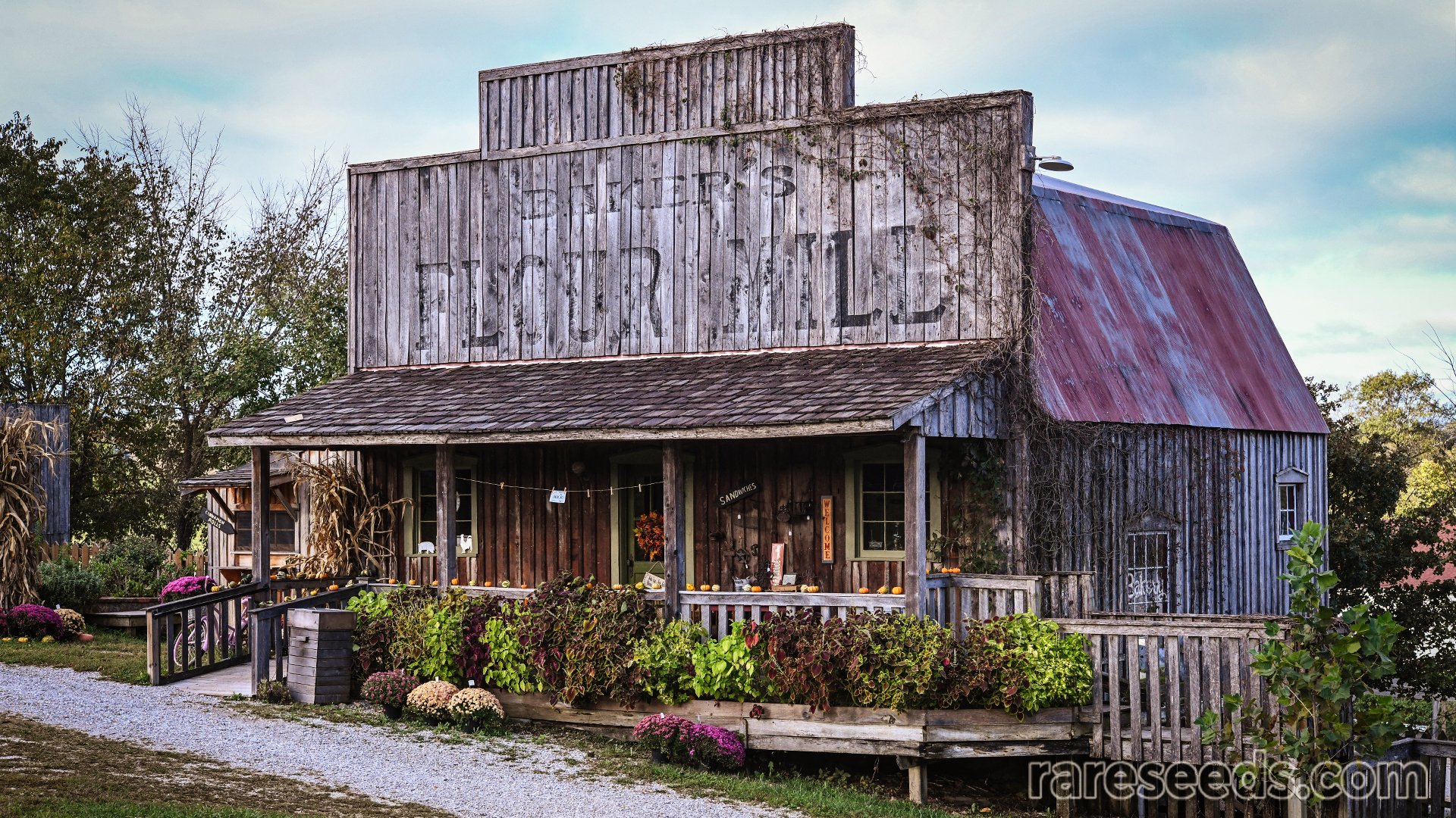 Scenic Bakersville bakery and flour mill 